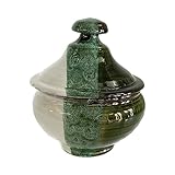 ciotola marocchina con coperchio porta salse, porta spezie, zuccheriera, tajine in ceramica dipinta a mano - dimensioni circa: diam. cm 13*h 15