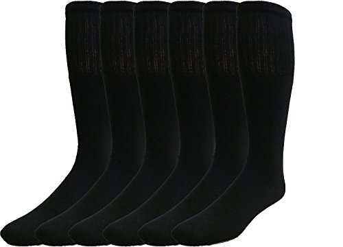 Yacht & Smith 12 Pairs of Men's Extra Long Tube Athletic Socks, by SOCKS'NBULK