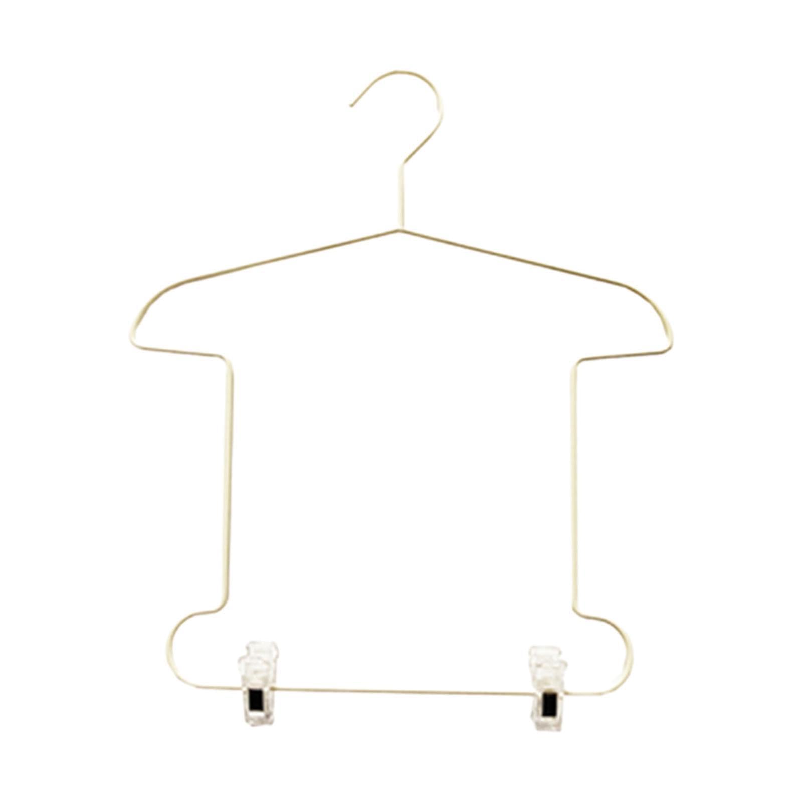 Pixzcsa Apricot Kids Closet Organizer Outfits Hanger Garments, 32X26x37.5cm