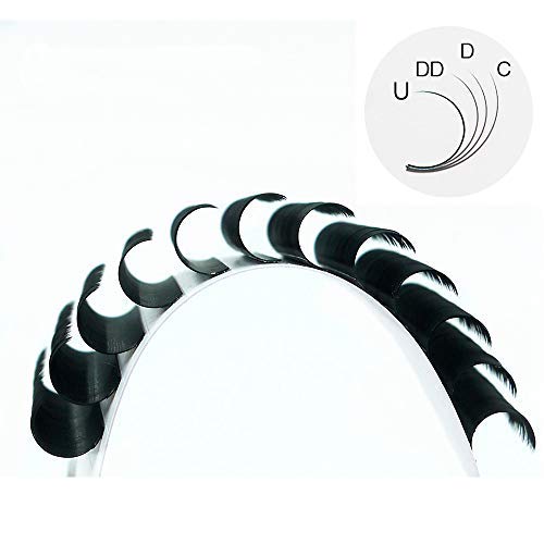 Miniatura 2 de HBZGTLAD Pestañas individuales de visón sintético UCDDD de 0.315-0.787 in para profesionales, extensión de pestañas de visón suave (0.003 in-D,