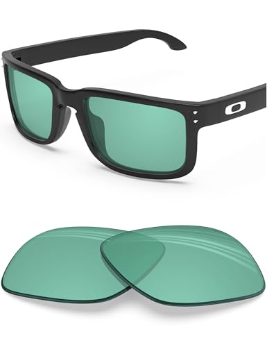 Image of BLAZERBUCK Anti-salt Replacement Lenses for Oakley Holbrook XL OO9417, Anti-Scratch, Impact Resistant & Perfectly Fit - HD Green