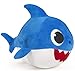 DE.CAR 2- Peluche dady Shark 30cm Canta la Canzone Originale, 27588