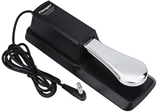 Keyboard Sustain Pedal, Sustain Pedal Keyboard Damper Digital Piano Sustain Pedal Foot Damper Ideal Accessory for Electronic Pianos, Keyboards, Digital Pianos, Electronic Keyboards & More