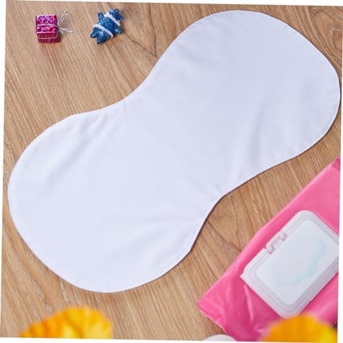 Garneck 3pcs Sublimation Blank Burp Cloths for Newborn DIY Heat Transfer Bibs Double Absorption Soft and Comfortable Muslin Towel4