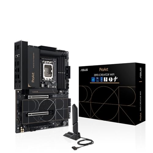 ASUS ProArt Z890-CREATOR WIFI, Scheda Madre Intel ATX, 16+2+1+2 Fasi di Alimentazione, Slot DDR5,...