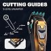 VGR 668 Hair Clippers for Men Professional, 11000 RPM Vector Motor Barber Clippers Cordless Ceramic & DLC Blade Hair Cutting Kit, Metal Body 3 Modular Replaceable Body Lids with Travel Case