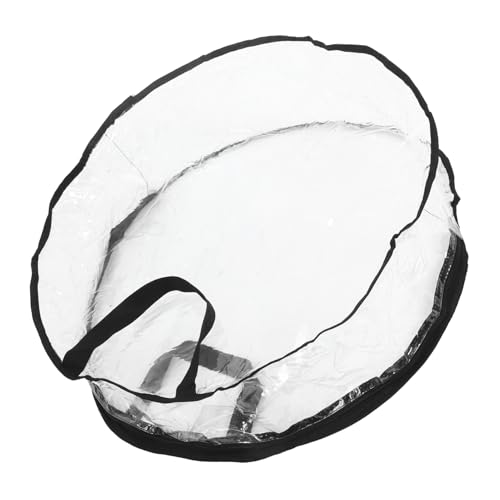 SOLUSTRE Transparent Christmas Wreath Storage Bag Container Foldable Design for Easy Storage for Wreaths up to Organizes Holiday Decorations