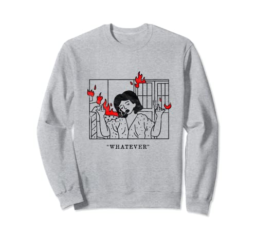 Whatever Grunge Goth Aesthetic Egirl Punk Alternative 90s Sudadera