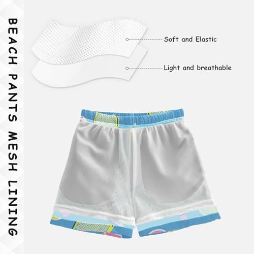 Boys Beach Board Shorts Tennis Blue Sport Swim Trunk Teen Swimwear 8-16Y4