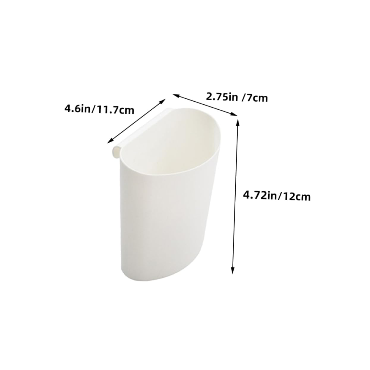 Gogogmee 1set Portable Hanging Storage Cups Durable Plastic Makeup Cart Accessories for Salon Home Space Saving Design for Rooms Workspaces Easy to Carry Organize 3pcs