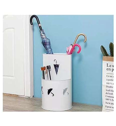 Porte-parapluie d'intérieur en métal rond pour entrée de maison - 5