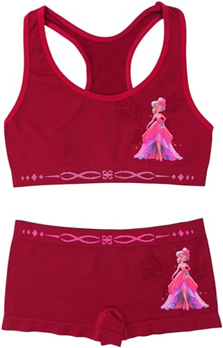 ToBeInStyle Girl's Pack of 6 Racerback or Cami Style Training Bra Tops & Matching Boyshort Bottoms2