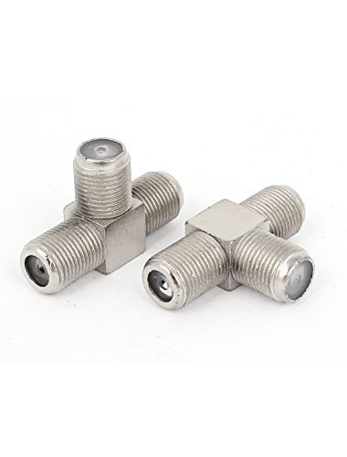 10 conectores coaxiales adaptadores F hembra en T miniatura 2