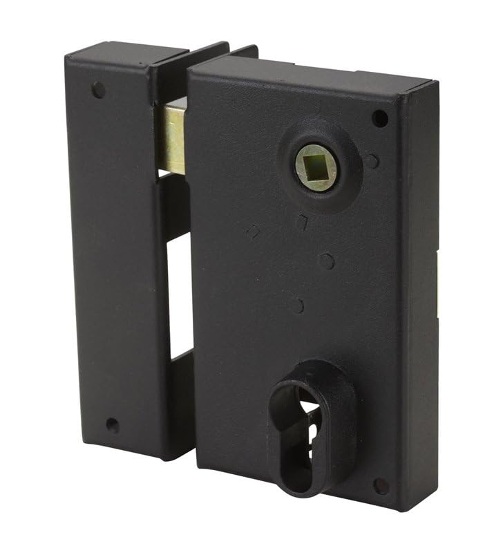 Serrure en applique Bricard monopoint verticale à fouillot Ouvrant Gauche 35 mm Pour grilles et portails