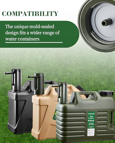 UPWOIGH 5 Gallon Water Jug, Camping Water Container, Truly No Leakage Water Storage with Spigot, Large Military Green Water Tank,BPA Free Portable Overlanding Gear for Outdoors,Hiking - Image 4