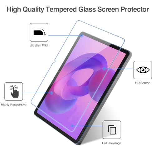 ProCase 2 Pack Screen Protector for Lenovo Idea Tab 11" 2025/Tab M11/Tab K11 LTE 11" 2024 TB330/TB336, Tempered Glass Film Guard for Lenovo 11" Idea Tab 2025/Tab M11/Tab K11 LTE 2024 Release