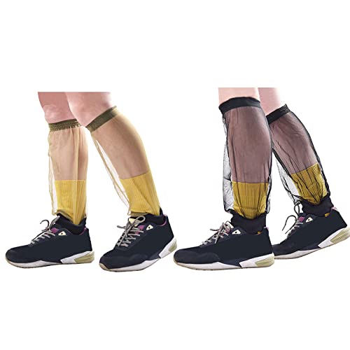 1 Pair of Net Leg Socks Pants Cover Outdoor Foot Leg Mesh Stocking for Fishing Hiking Camping Farming Gardening Net2