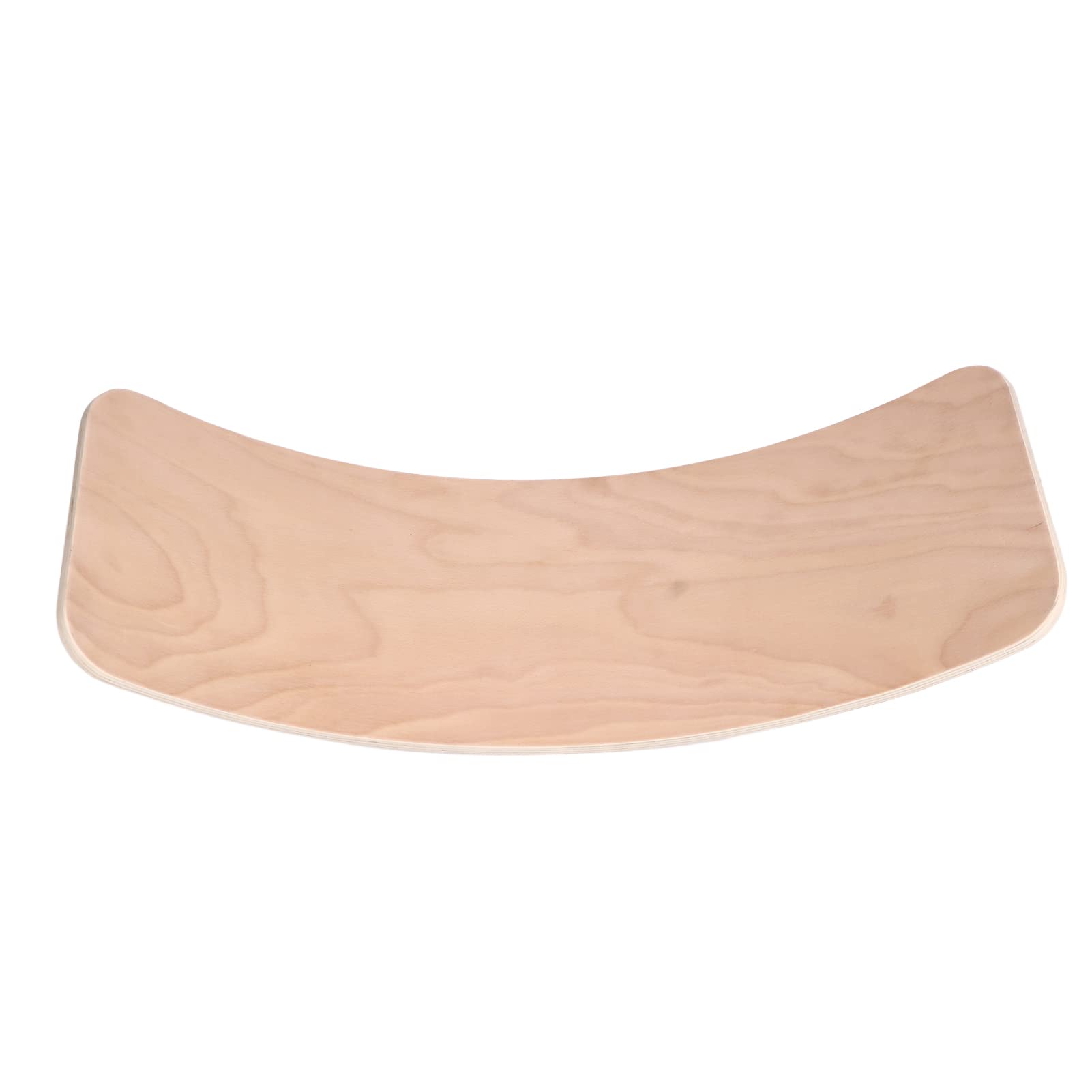 Tabla Oscilante para Niños Pequeños, Tabla de Equilibrio con Curvas de Madera para Niños, Juego de Fitness, Madera de Haya, 82x30cm