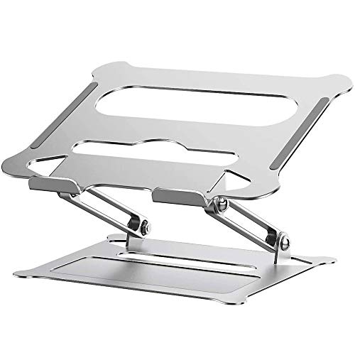 Laptop Stand, Adjustable Notebook Stand with Heat-Vent to Elevate Laptop, Multi-Angle Laptop Holder for Laptop up to 17 inches, Compatible for MacBook/Surface Laptop and so on