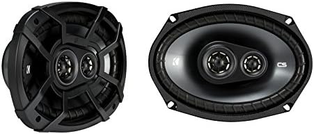 Alpine 43CSS654 6.5-inch Component Speakers, one with grille, one without