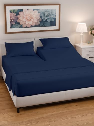 Split Head King Sheets Set - Top Split King Sheets for Adjustable Beds