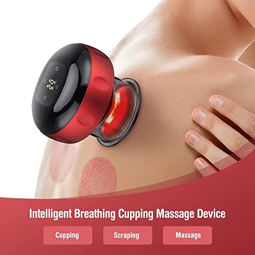 Electric Cupping Machine, Smart Cupping Massager, 12 Modes Vacuum Suction Heating Cupping Massager, Back Gua Sha Massage Tool, Fatigue Relief Cupping Machine #TOP1