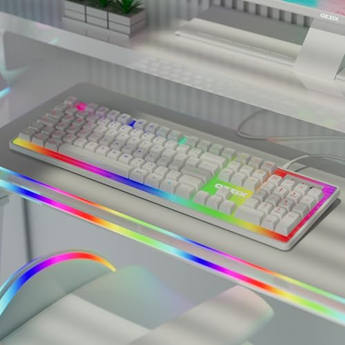 Teclado Gamer Doppler RGB Base em LED Profissional Antighosting ABNT2 Usb Ozzix