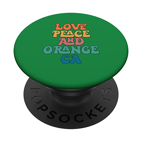 Amor paz y naranja California, Groovy Orange City PopSockets PopGrip Intercambiable