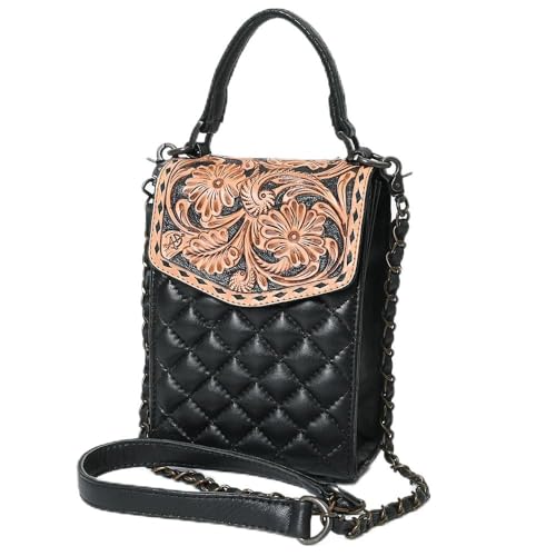 American Darling Cell Phone Case Beautifully Hand tooled Leather women bag Handbag