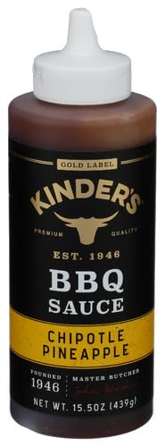 Kinders BBQ Pineapple Sauce 15.5 oz (Pack of 6)