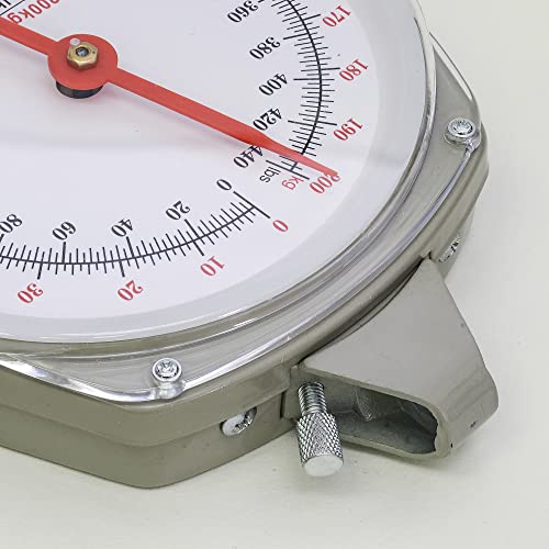 Eyes.sys 440Lb/200Kg. Big Game Scale，Large Capacity Hanging Spring Dial Weight Scale With 2 S-Hooks For Kitchen Fishing (Easy To Read Dial) #TOP3