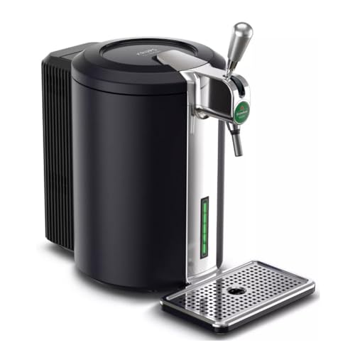 Krups Beertender Compact Ultimate, Druck-Biermaschine, perfekter Schaum und Temperatur, 5 l Fässer, YY5603FD