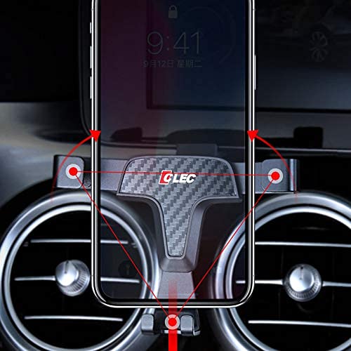 ITrims Car Accessories for Mercedes-Benz GLC C-Class 2019 2020 2021 Car Dashboard Mount Car Mount Cell Phone Holder Car with Adjustable Car Phone Holder (Carbon Fiber)