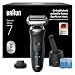 Braun Rasierer Herren Elektrisch Series 7, N7200cce, Schwarz - Kabelloser Elektrorasierer, Barttrimmer mit 60 Min. Akku, Wasserdicht, Made in Germany, Inkl. 1 Aufsatz und 4in1 SmartCare Center