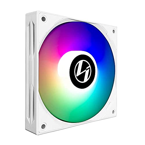 Image of (Renewed) LIAN LI ST120 RGB - White | 120mm PWM ARGB Case Fan with ARGB Controller (Triple Pack) - G99.12ST3W.in
