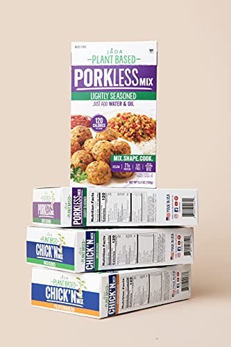 Vegan Ground Pork Mix – Meatless Meat with A Pork Taste, Plant Based Meat Substitute, Crumbles, Meatballs – Soy Free Meat Replacement – LIGHTLY SEASONED, Keto Kosher, Paleo, 5.3oz (2 Pack) - Thumbnail 3