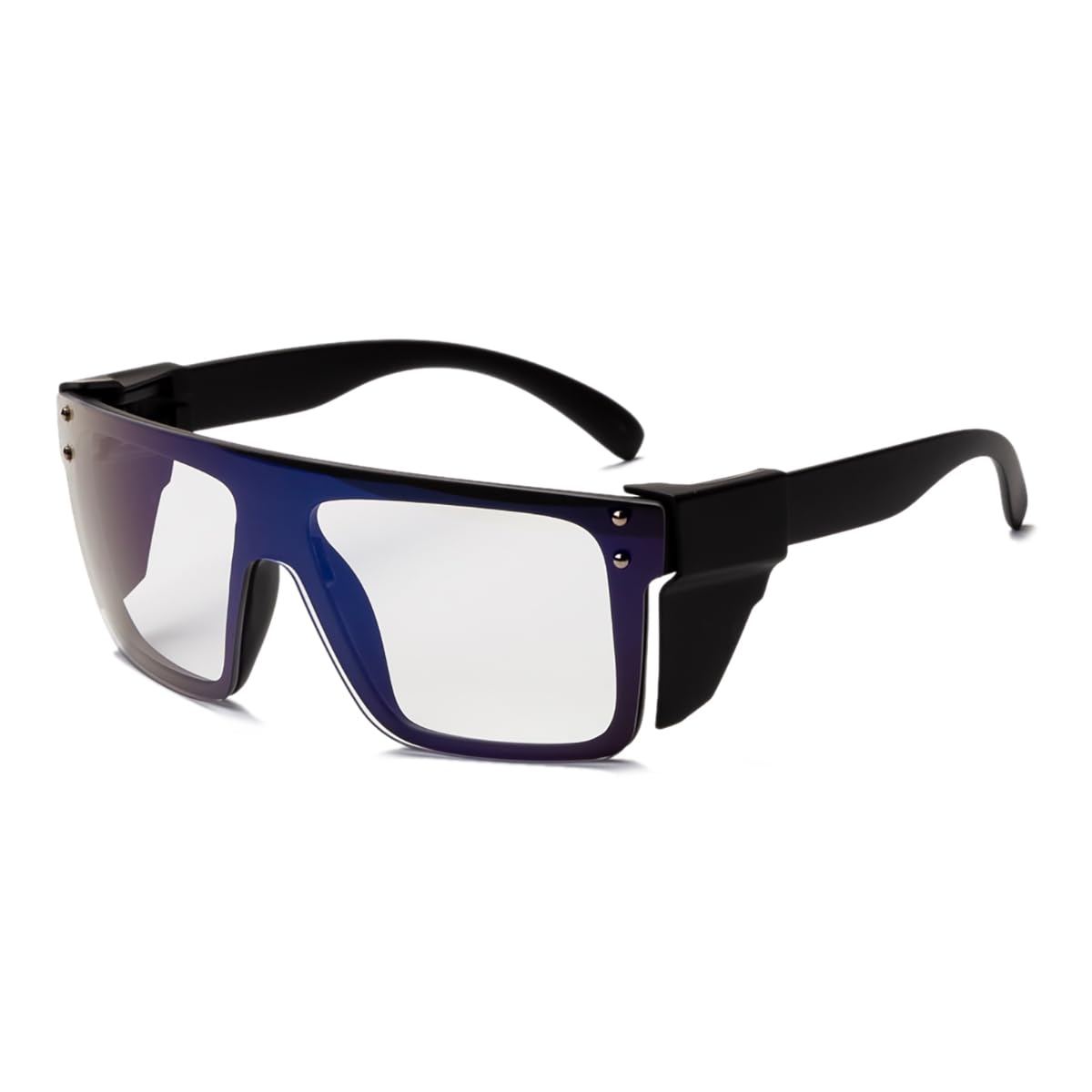 Lunettes de sécurité photochromiques ANSI Z87.1, verres transparents à fumés, blocage de la lumière bleue, bouclier gris