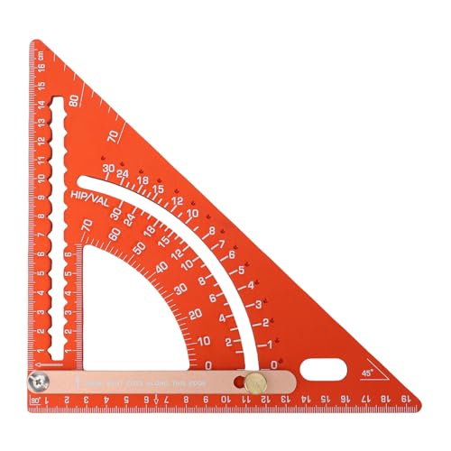 Regla triangular ajustable de aleación de aluminio para trabajos de alta precisión 6