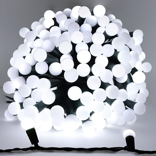 Guirlandes lumineuses à LED blanches 30m A++ économiques et étanches