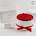 27 Forever Roses in Luxury White Box, Eternal Real Roses Birthday Gifts for Women, Preserved Flowers for Delivery Prime, Anniversary, Valentine's Day, Mothers Day for Mom (Red)