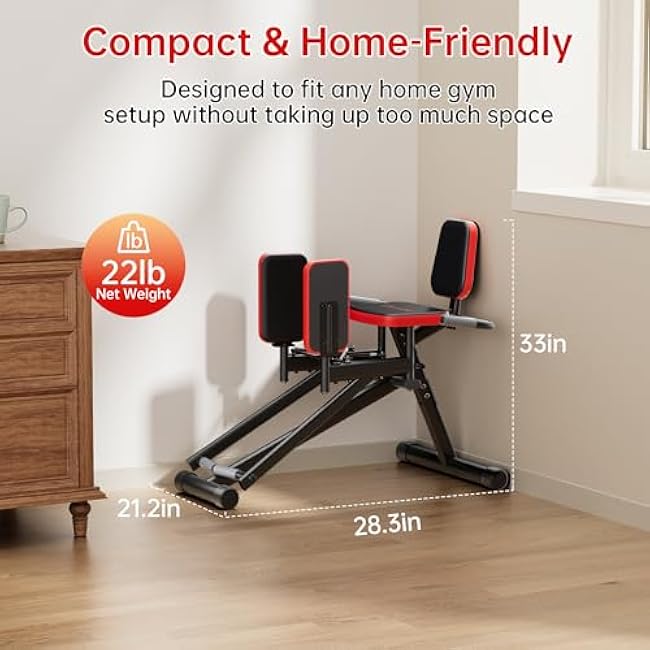 Hip Abductor Machine for Home Gym | Glute & Thigh Exercise Equipment, Outer Thigh Sculpting, Glute Machine for Women, Leg Abductor Machine, Booty Builder for Butt Workout