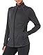 Amazon Essentials Damen Jacke aus Angerautem Tech-Stretch mit Langem Reißverschluss - Auslauffarben, Schwarz Space-dye, XXL