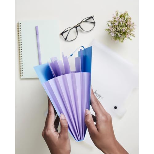 Pasta Sanfonada, Plástica, A4, 5 Divisões, Preta, Polibras