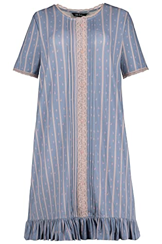 Ulla-Popken-Damen-grosse-Groessen-Uebergroessen-Plus-Size-Nachthemd-Bluetenstreifen-Spitze-Rueschensaum-Halbarm-795564