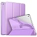 Produktbild MoKo Hülle Kompatibel für New iPad Mini 5th Generation 7.9" 2019/iPad Mini 4 2015, PU Leder Tasche Schutzhülle mit Transluzent Rücken Deckel Auto Schlaf/Wach Funktion - Violett