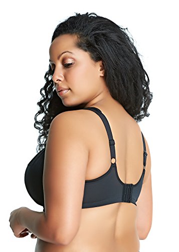 Goddess Women's Plus Size Heather Full Coverage Stretch Lace Top Cup Underwire Banded Bra, Black, 38G #TOP1