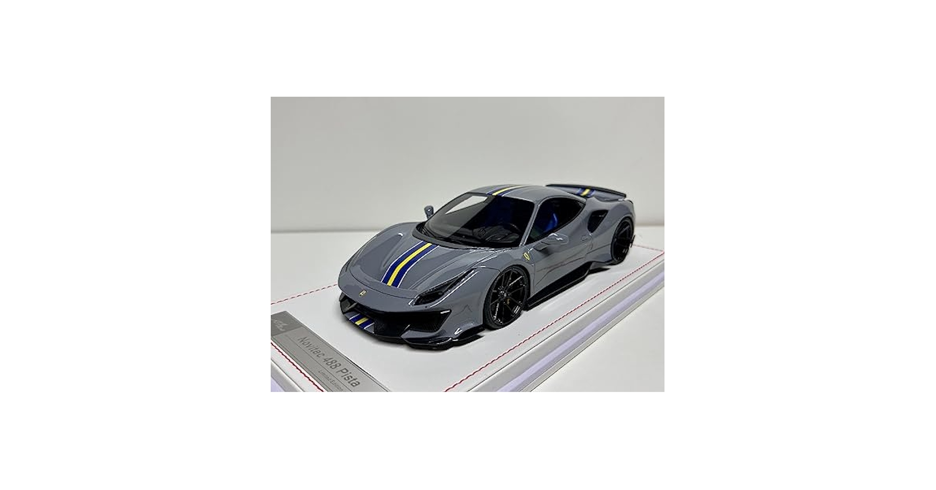 フェラーリ　pista 488 メタリックシルバー　ミニカー Amazon | 希少品 IVY 1/18 Novitec Ferrari 488 Pista Grigio