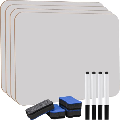 Hisredsun 4 Stück whiteboard klein, Mini Whiteboard a...
