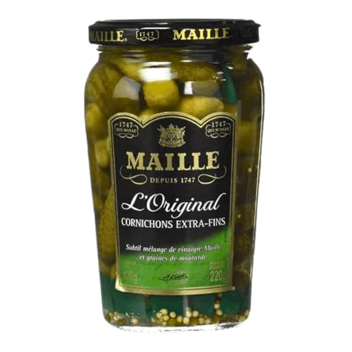 French Extra Fine Gherkins Maille-Cornichons Extra Fins - 220 gr