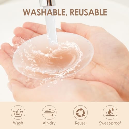 Boomba Nipple Covers Reusable Sticky Adhesive Silicone Pasties Nipple Covers Suitable for Travel and Dress Freedom3